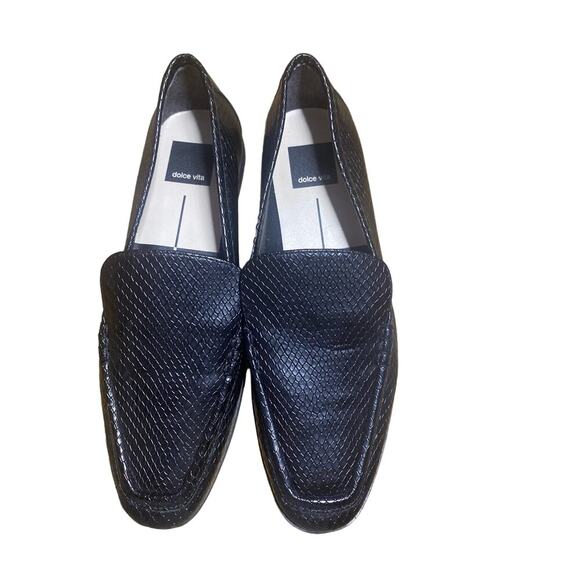 Dolce Vita Catela Black Snake Embossed Stella Size 6.5M - Picture 4 of 4